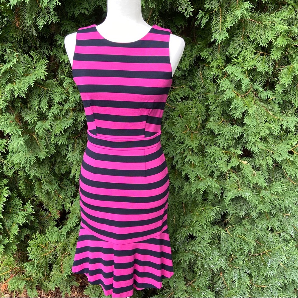 Banana Republic Sleeveless Knit Dress Striped